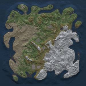 Thumbnail Rust Map: Procedural Map, Size: 4500, Seed: 824840658, 19 Monuments