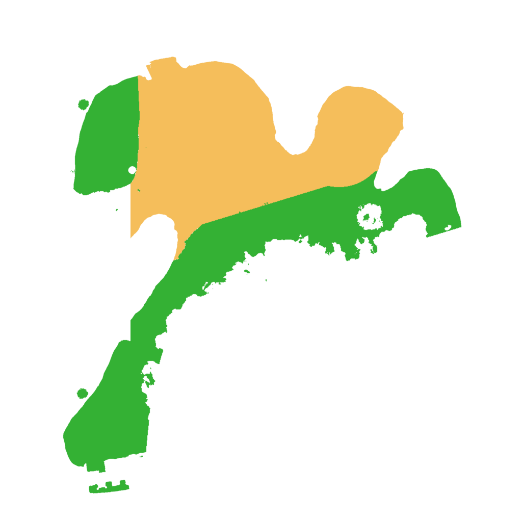 Biome Rust Map: Procedural Map, Size: 2000, Seed: 123544