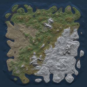 Thumbnail Rust Map: Procedural Map, Size: 5500, Seed: 232587, 19 Monuments