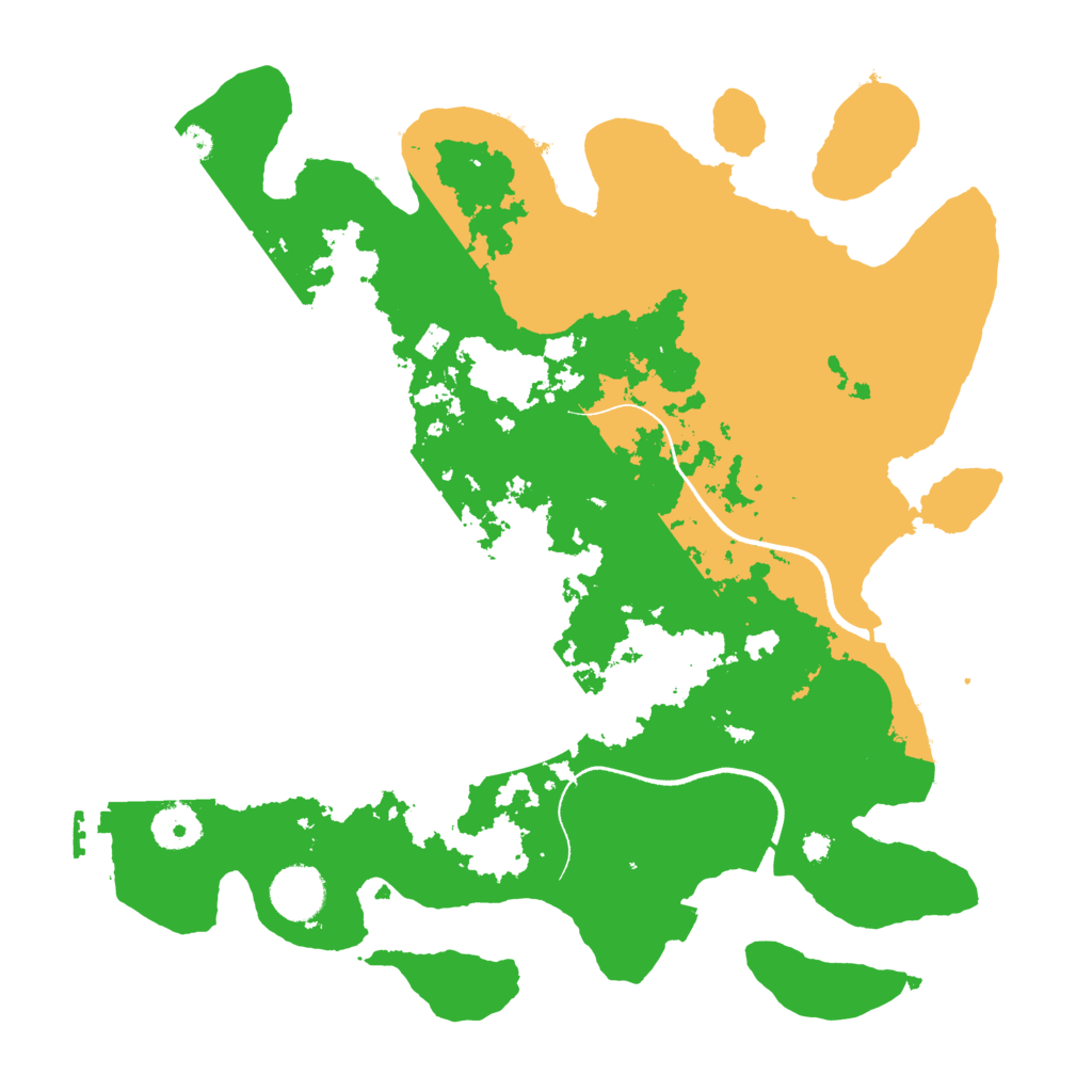 Biome Rust Map: Procedural Map, Size: 3500, Seed: 488933894