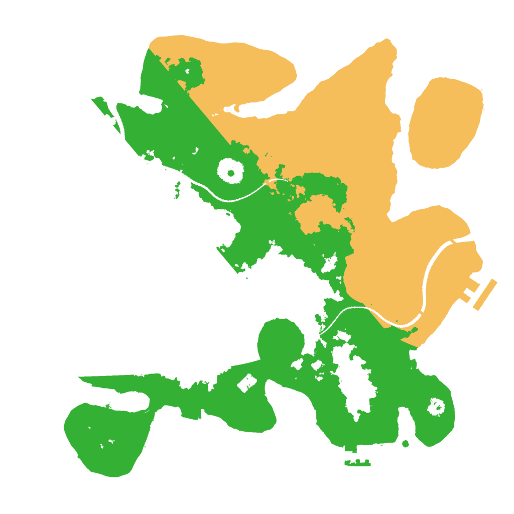 Biome Rust Map: Procedural Map, Size: 3000, Seed: 8163500