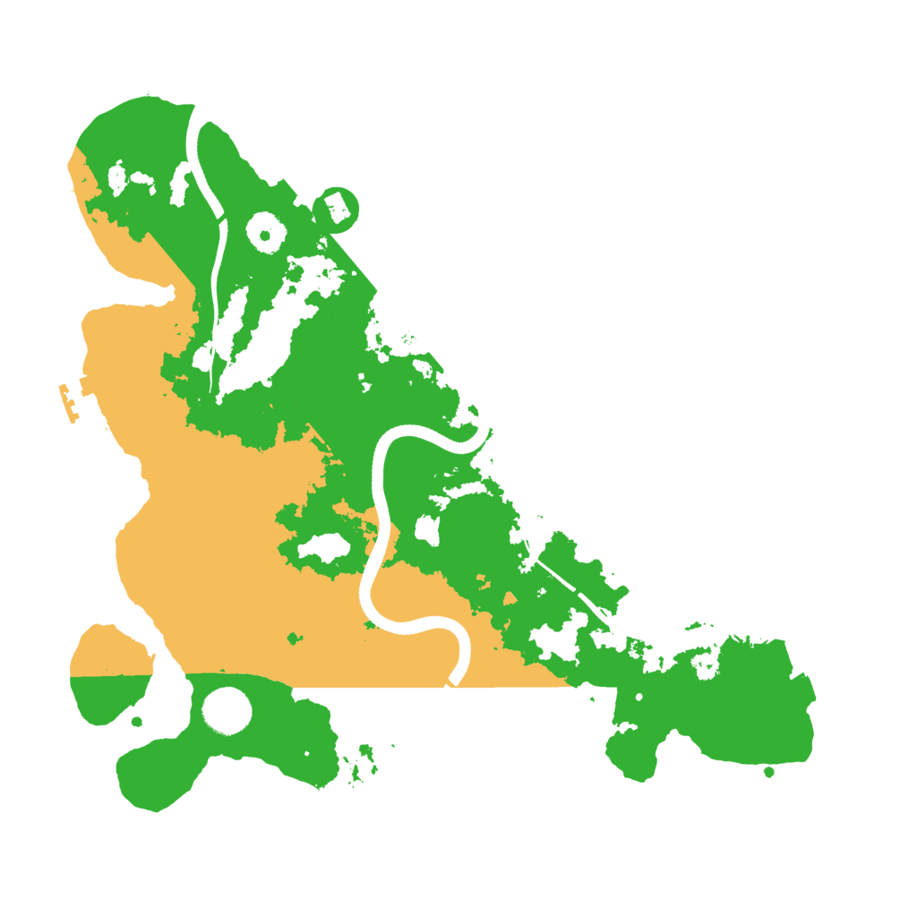 Biome Rust Map: Procedural Map, Size: 3500, Seed: 29165600