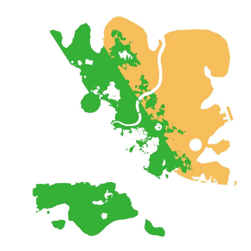 Biome Rust Map: Procedural Map, Size: 3550, Seed: 16581280