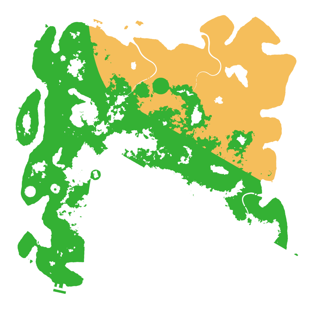 Biome Rust Map: Procedural Map, Size: 5000, Seed: 1054151028
