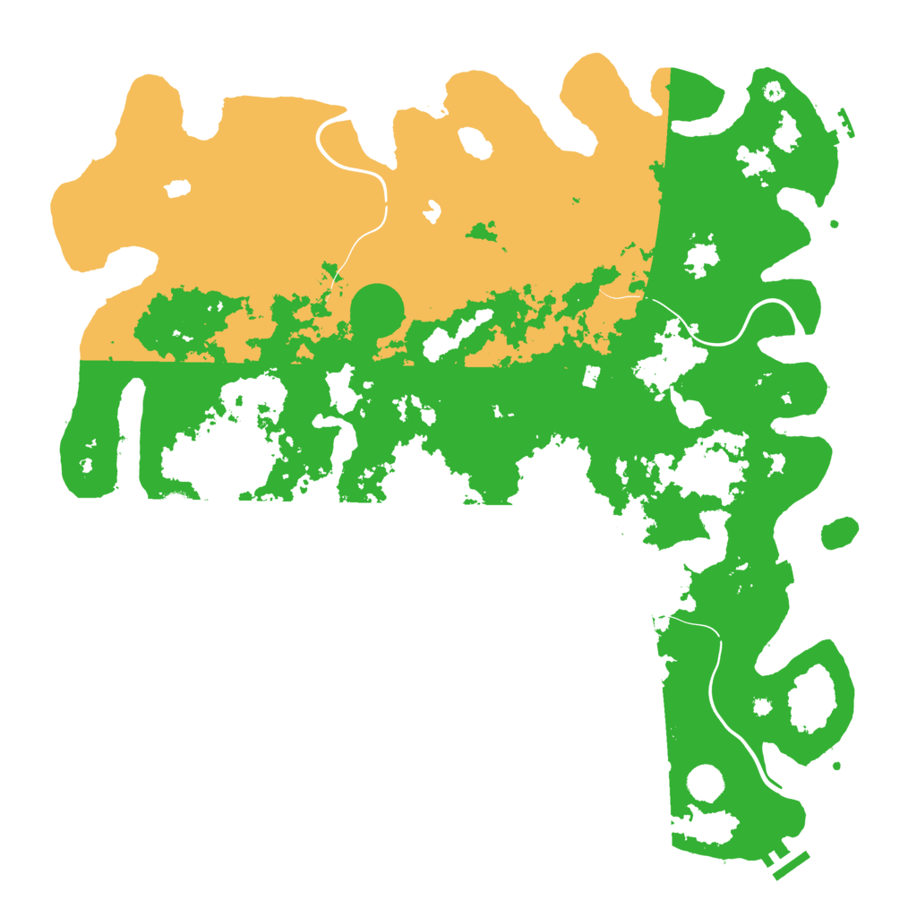 Biome Rust Map: Procedural Map, Size: 4500, Seed: 3512
