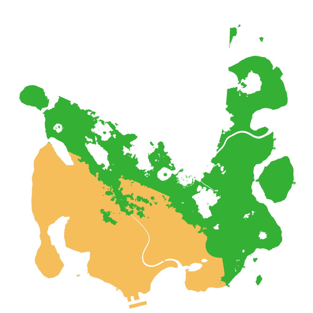 Biome Rust Map: Procedural Map, Size: 3550, Seed: 38954916