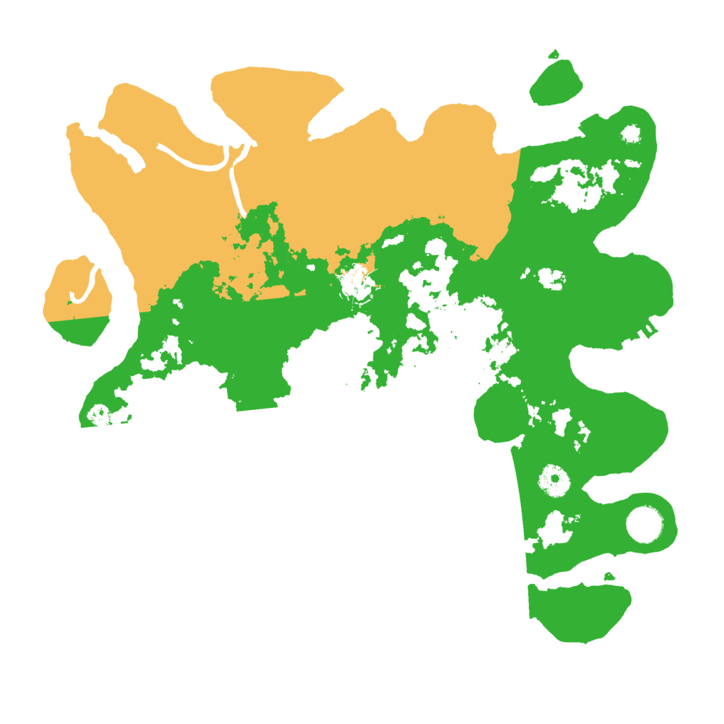 Biome Rust Map: Procedural Map, Size: 3500, Seed: 264854957