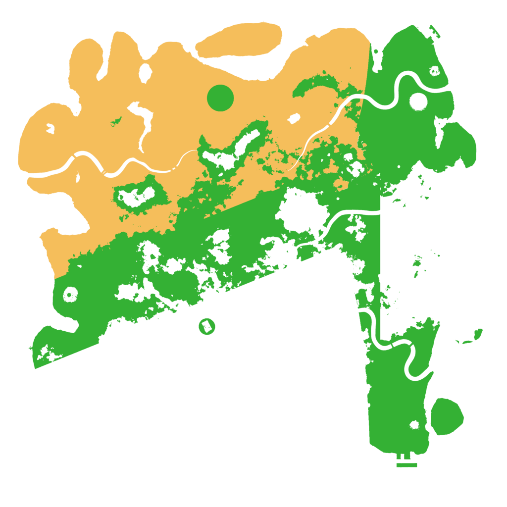 Biome Rust Map: Procedural Map, Size: 5000, Seed: 15987560