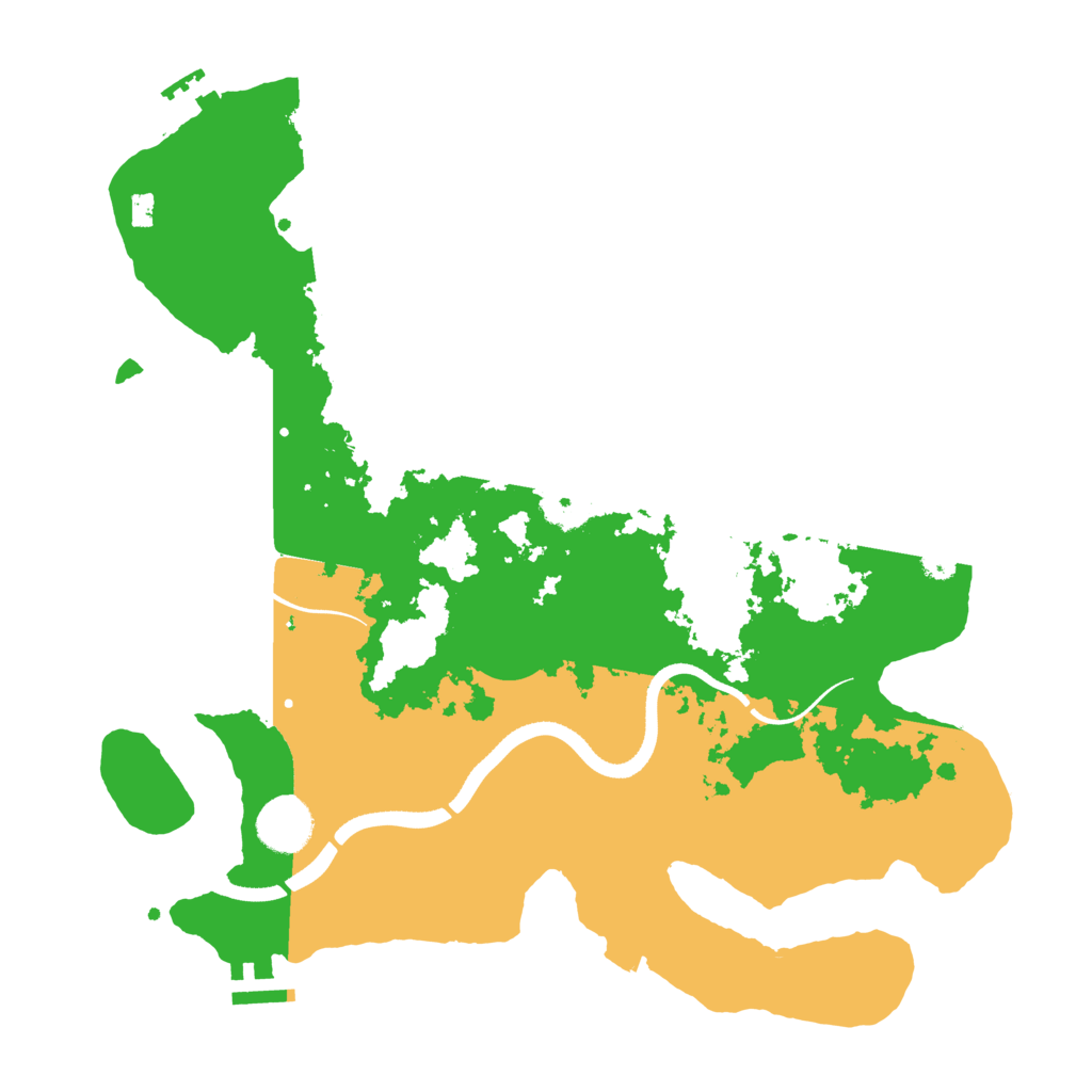 Biome Rust Map: Procedural Map, Size: 3500, Seed: 27109733