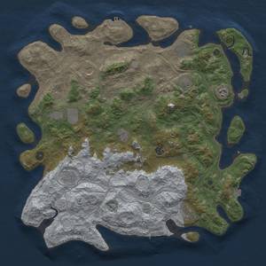 Thumbnail Rust Map: Procedural Map, Size: 4500, Seed: 94021279, 18 Monuments