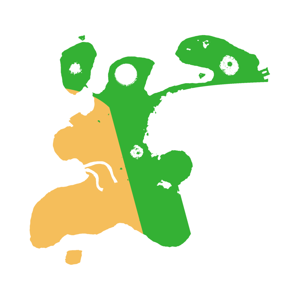 Biome Rust Map: Procedural Map, Size: 2500, Seed: 135409359