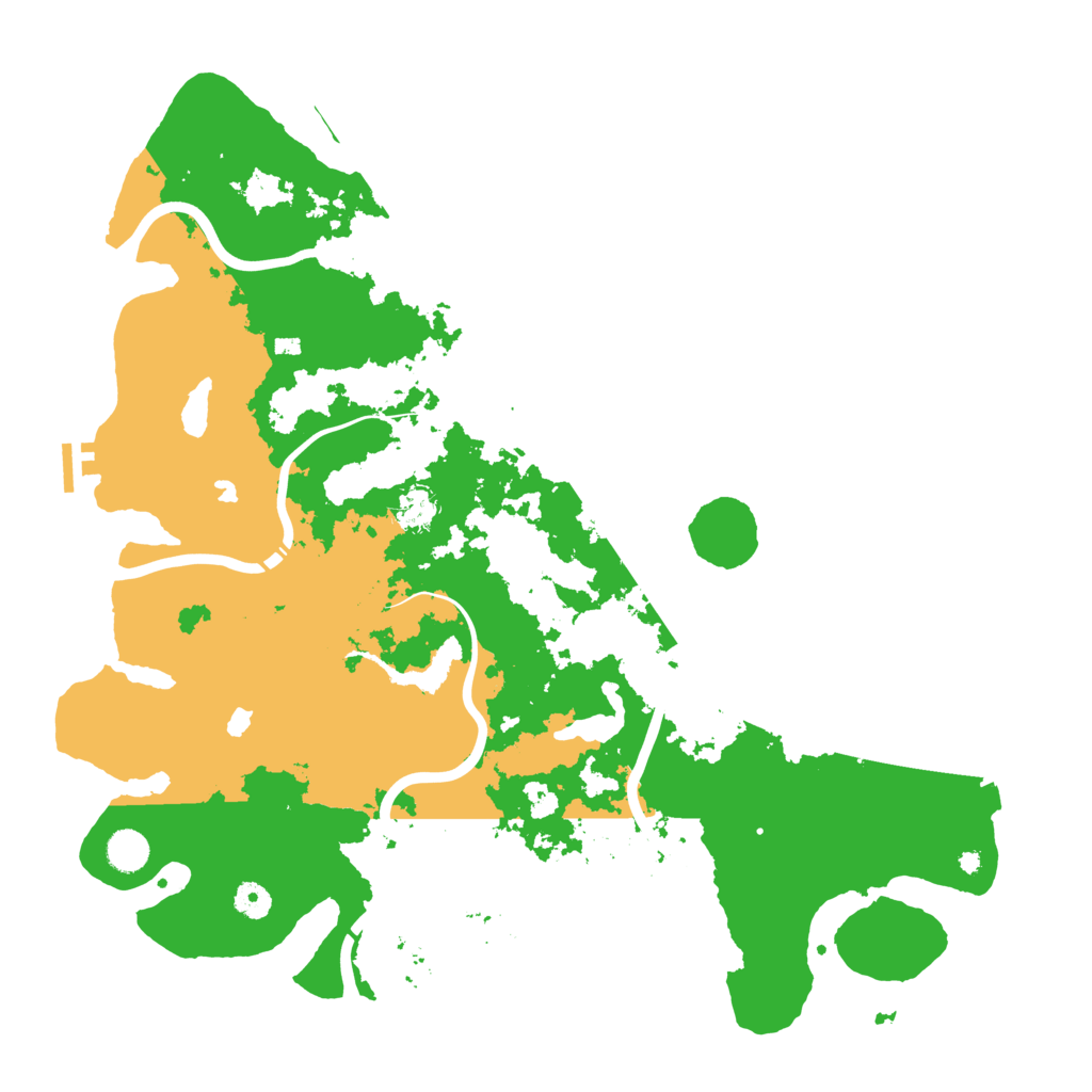 Biome Rust Map: Procedural Map, Size: 4500, Seed: 39453