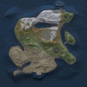 Thumbnail Rust Map: Procedural Map, Size: 2000, Seed: 1851496616, 4 Monuments