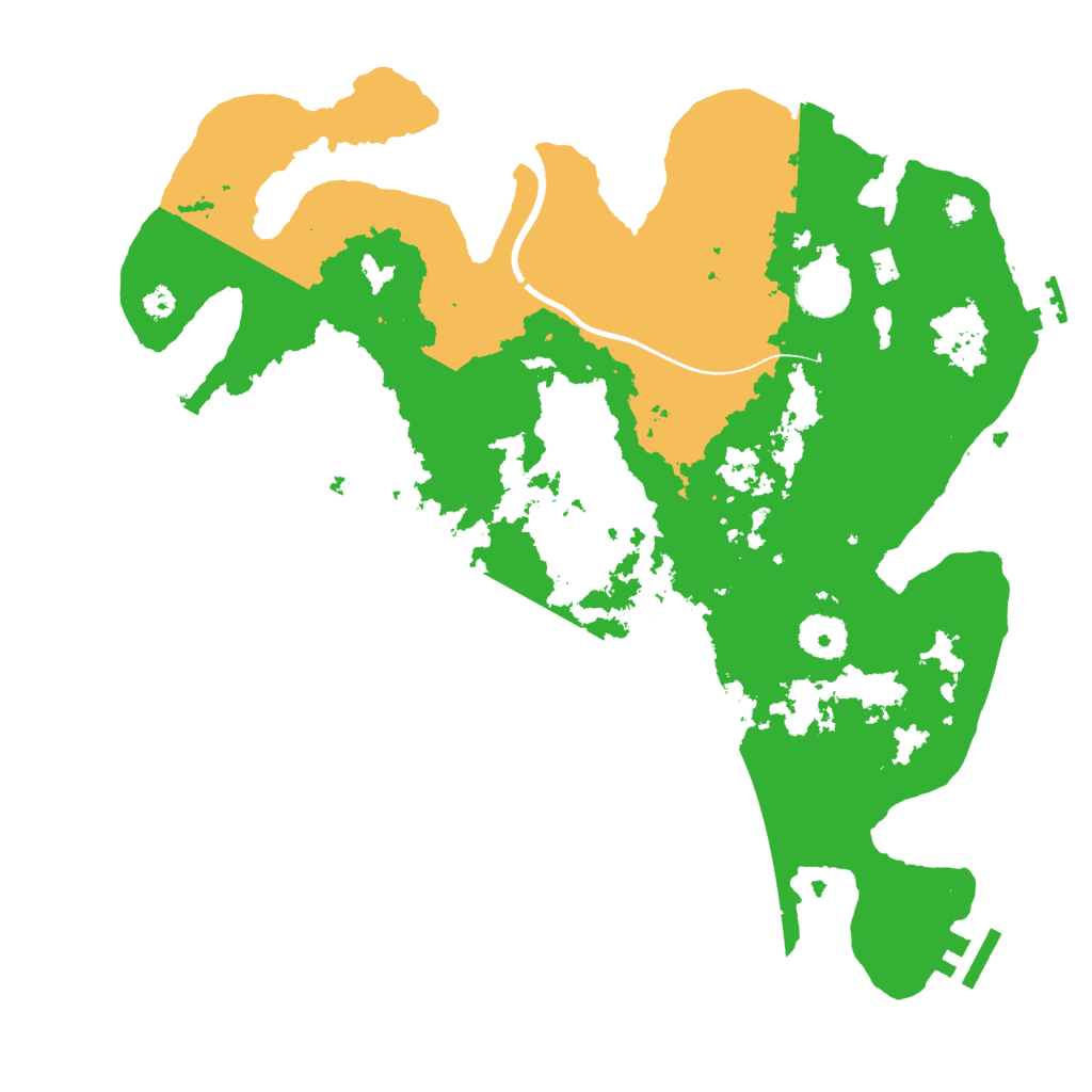 Biome Rust Map: Procedural Map, Size: 3500, Seed: 407751068
