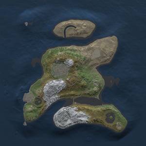 Thumbnail Rust Map: Procedural Map, Size: 2000, Seed: 456767523, 5 Monuments