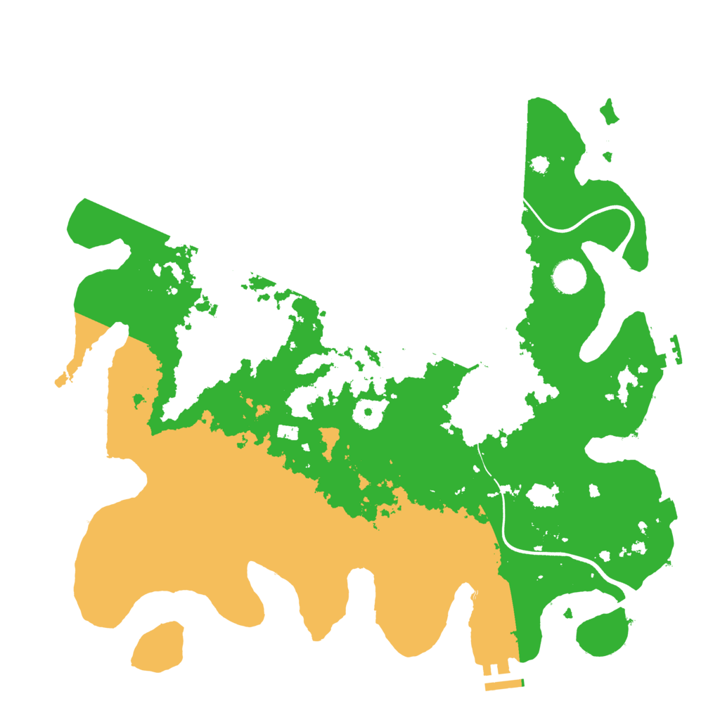 Biome Rust Map: Procedural Map, Size: 3700, Seed: 48756