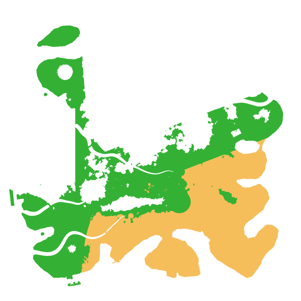 Biome Rust Map: Procedural Map, Size: 3500, Seed: 850230516