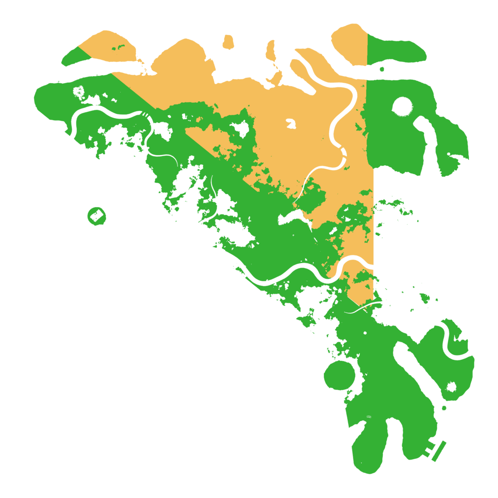 Biome Rust Map: Procedural Map, Size: 4500, Seed: 534869511