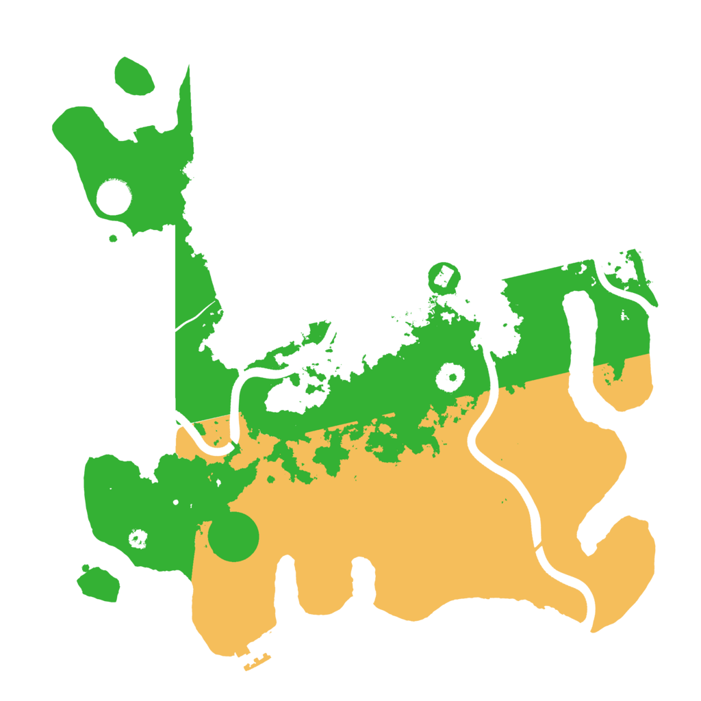 Biome Rust Map: Procedural Map, Size: 3700, Seed: 304400662