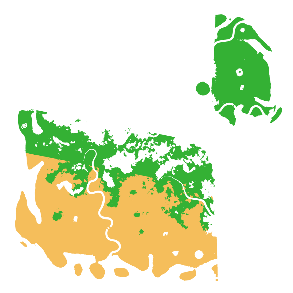 Biome Rust Map: Procedural Map, Size: 6000, Seed: 5346352