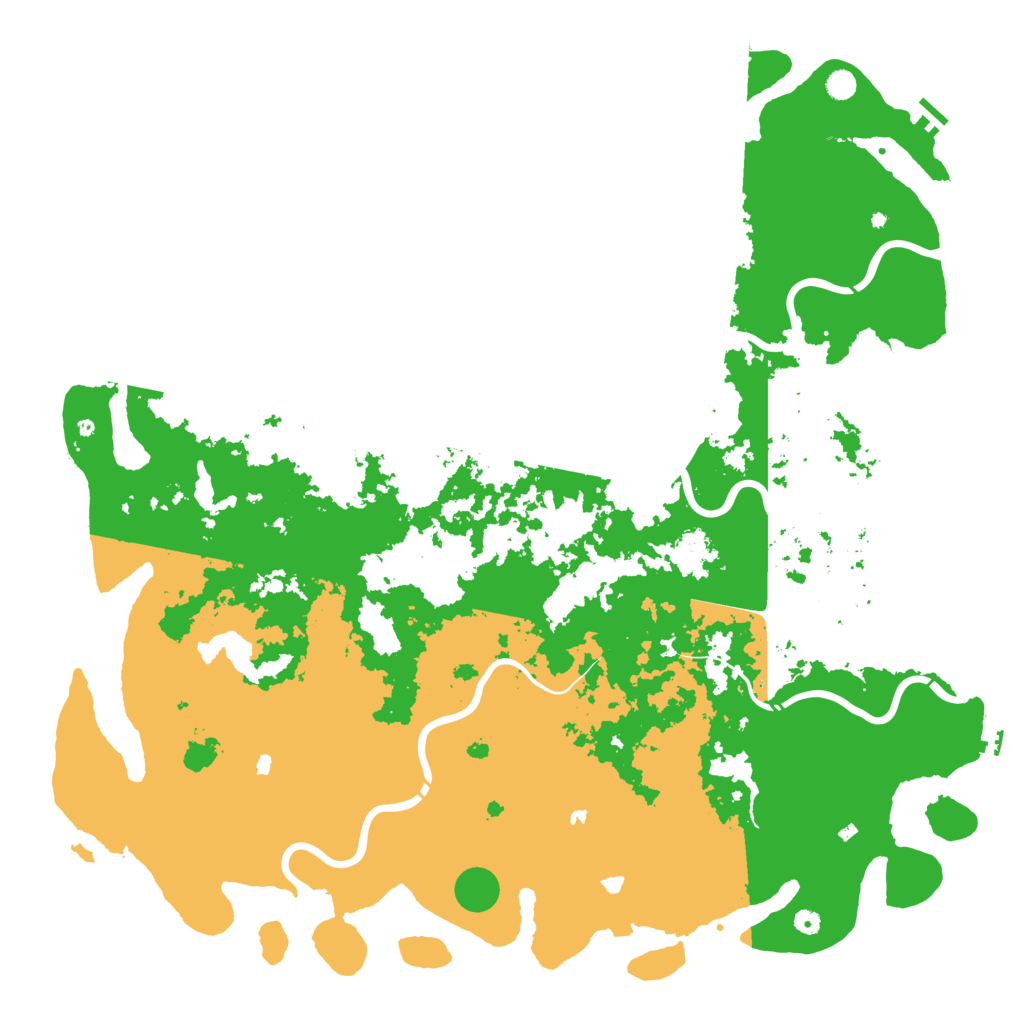 Biome Rust Map: Procedural Map, Size: 6000, Seed: 5346352