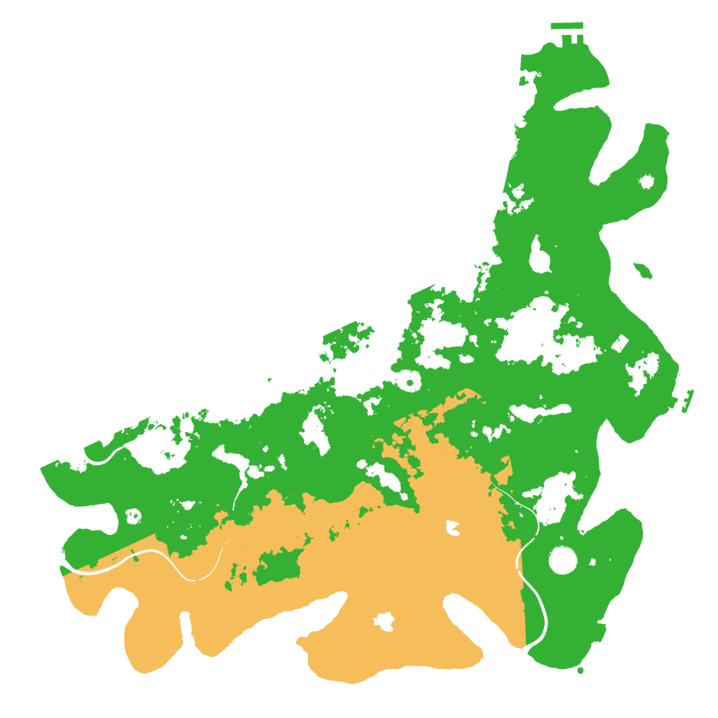 Biome Rust Map: Procedural Map, Size: 4500, Seed: 1639201526
