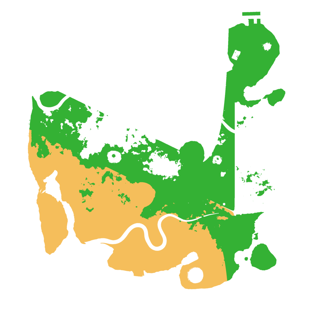 Biome Rust Map: Procedural Map, Size: 3500, Seed: 11022023