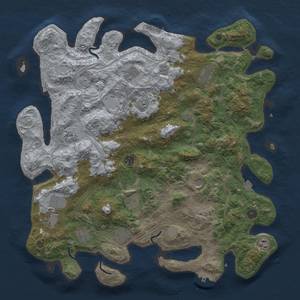 Thumbnail Rust Map: Procedural Map, Size: 4550, Seed: 1265171757, 19 Monuments