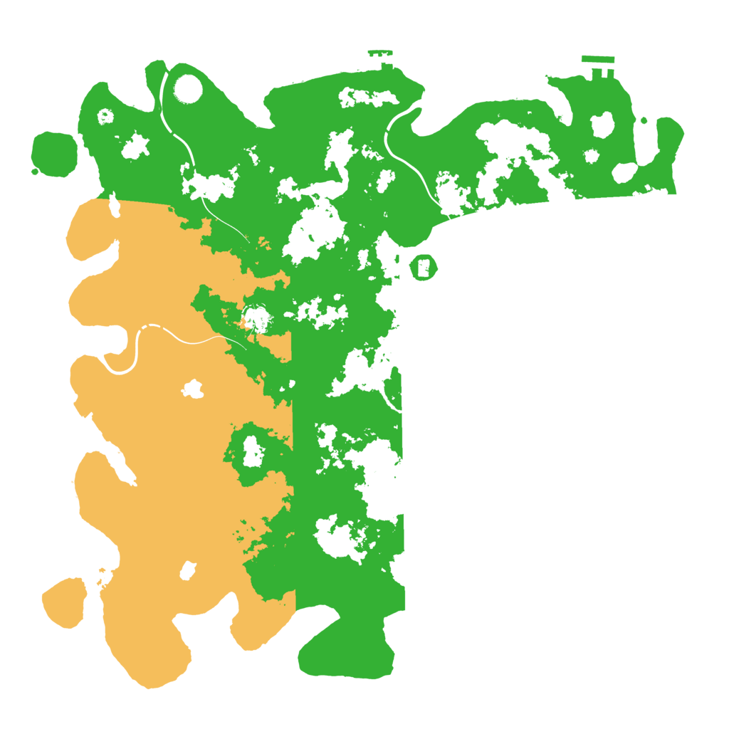 Biome Rust Map: Procedural Map, Size: 4500, Seed: 91726