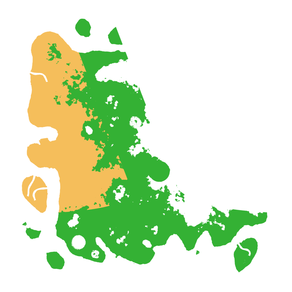 Biome Rust Map: Procedural Map, Size: 3701, Seed: 87345333