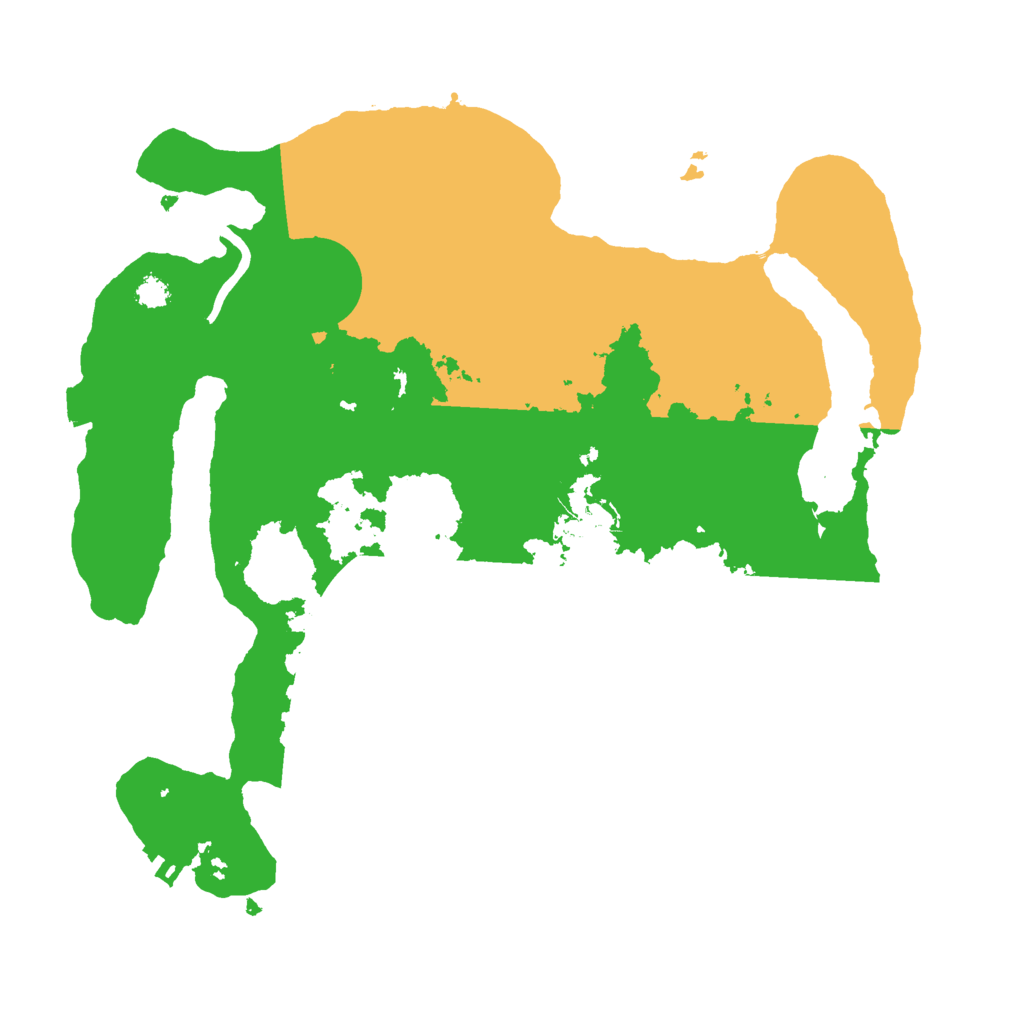 Biome Rust Map: Procedural Map, Size: 3000, Seed: 1280256096