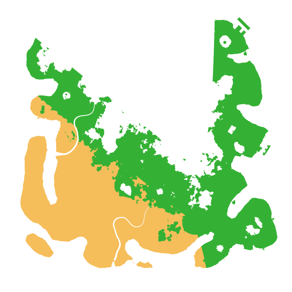 Biome Rust Map: Procedural Map, Size: 3800, Seed: 56553