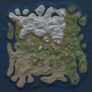 Thumbnail Rust Map: Procedural Map, Size: 4500, Seed: 1324626814, 18 Monuments