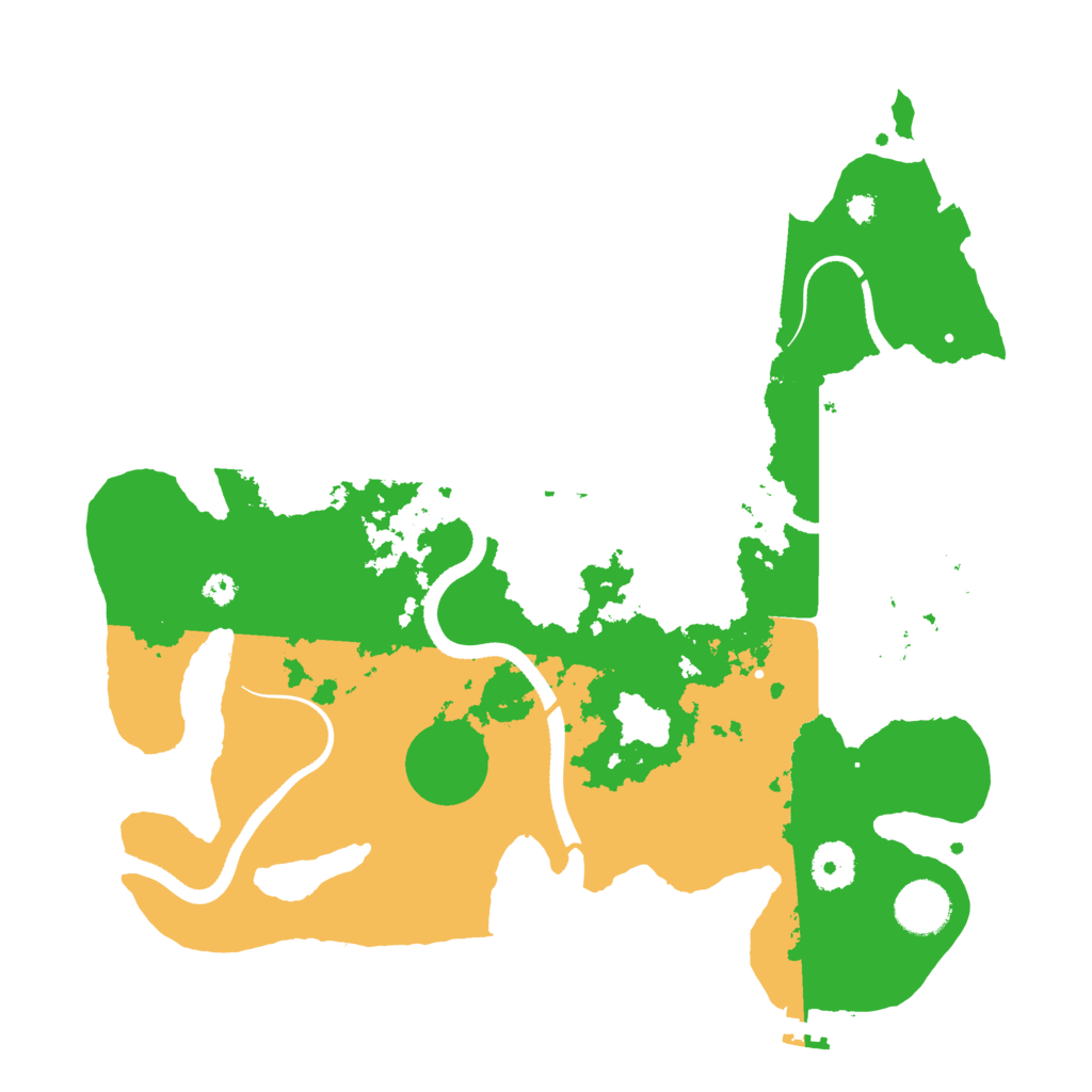 Biome Rust Map: Procedural Map, Size: 3500, Seed: 21545