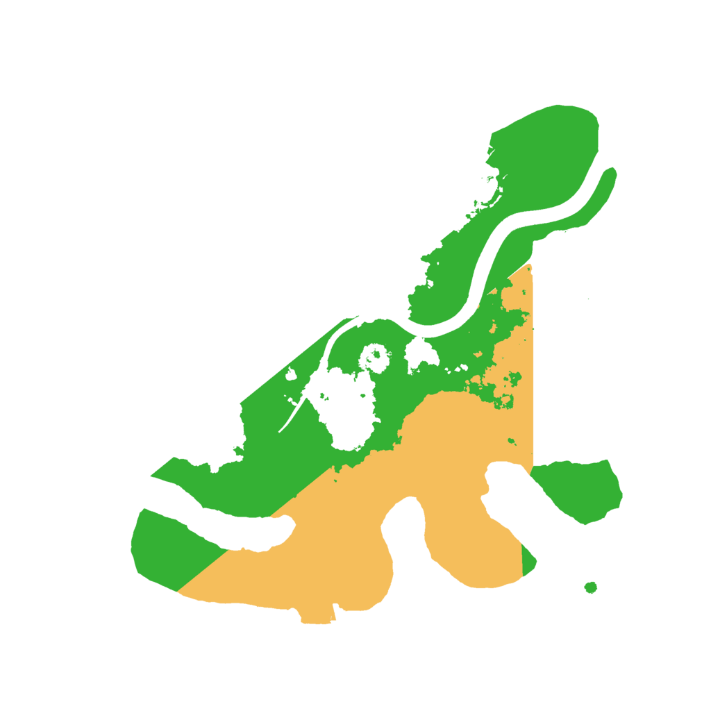 Biome Rust Map: Procedural Map, Size: 2400, Seed: 913360557