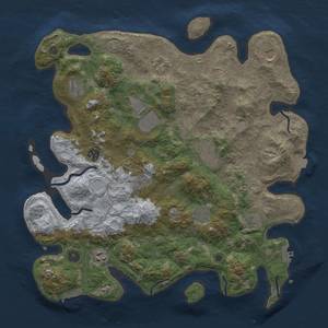 Thumbnail Rust Map: Procedural Map, Size: 4050, Seed: 257596165, 19 Monuments