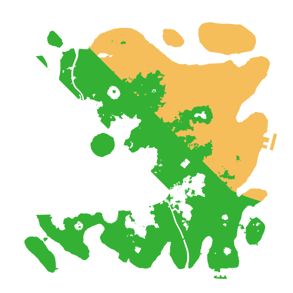 Biome Rust Map: Procedural Map, Size: 3500, Seed: 1592172818