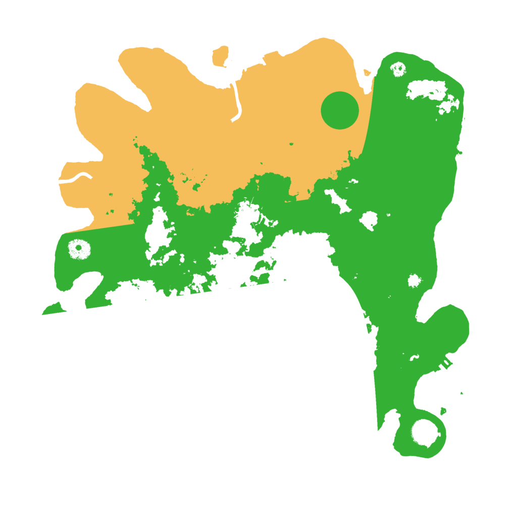 Biome Rust Map: Procedural Map, Size: 3600, Seed: 17930477