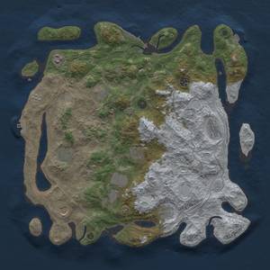 Thumbnail Rust Map: Procedural Map, Size: 4250, Seed: 570631736, 18 Monuments