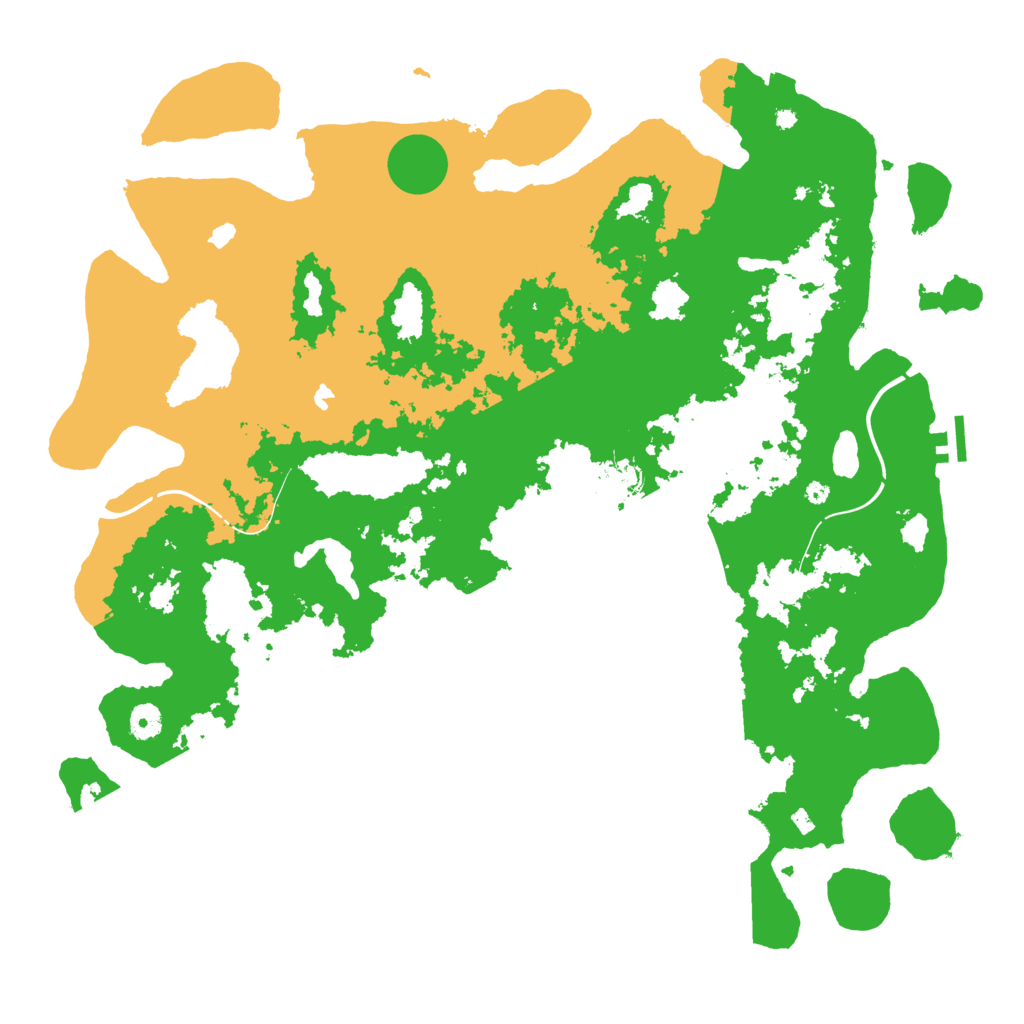 Biome Rust Map: Procedural Map, Size: 4500, Seed: 75154