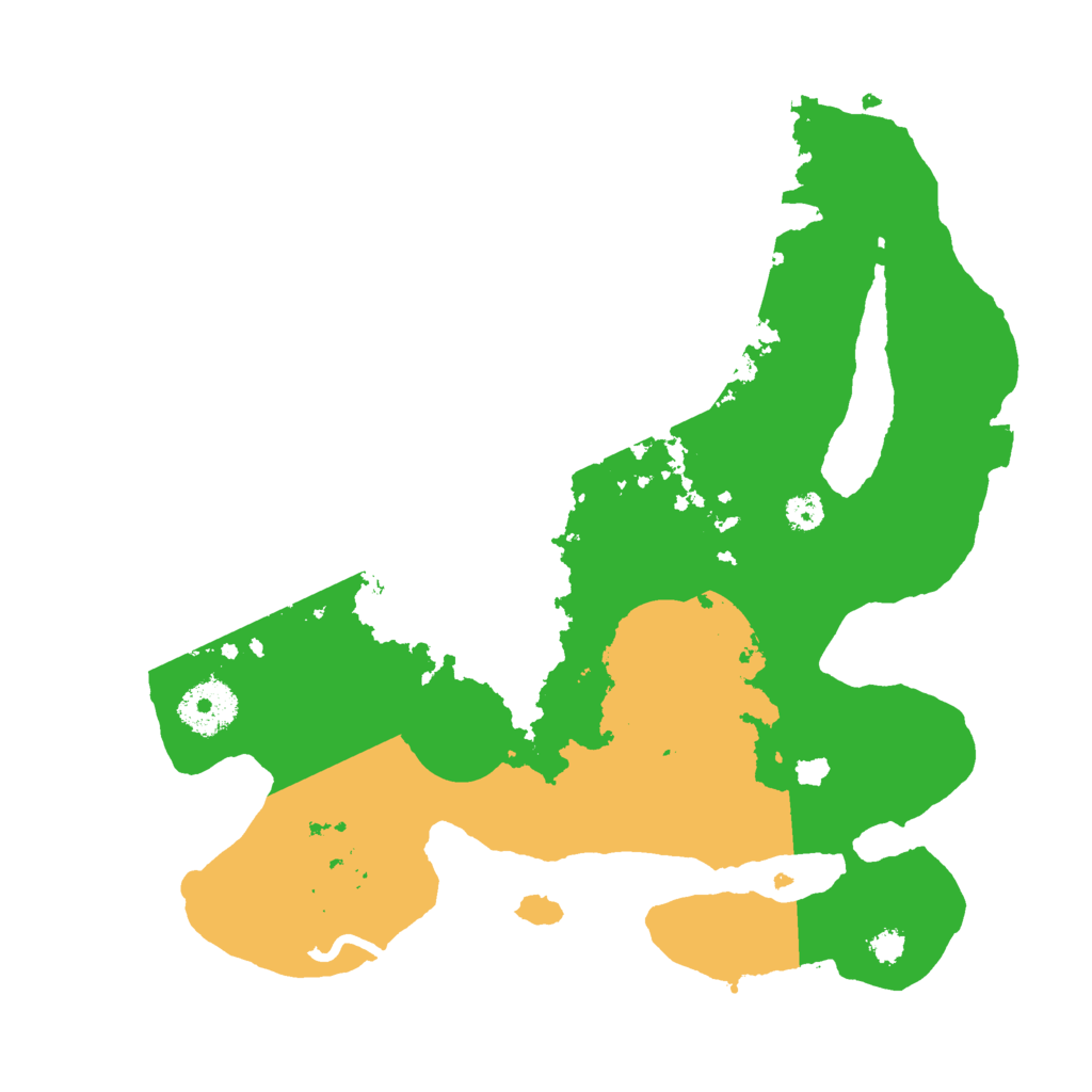 Biome Rust Map: Procedural Map, Size: 3000, Seed: 1225801016