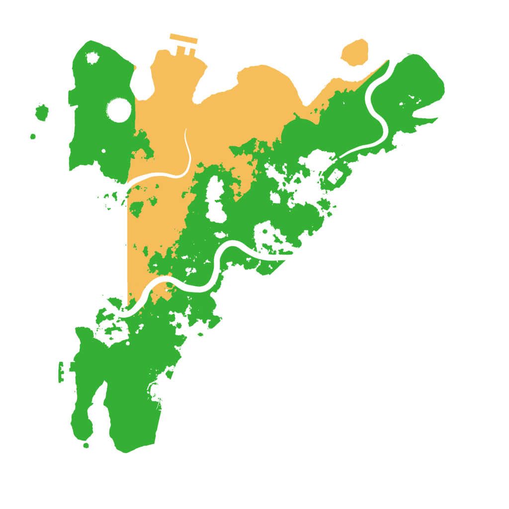 Biome Rust Map: Procedural Map, Size: 3700, Seed: 143141291