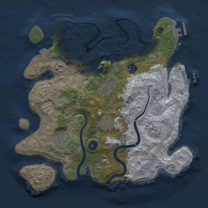 Thumbnail Rust Map: Procedural Map, Size: 3250, Seed: 1388418054, 13 Monuments