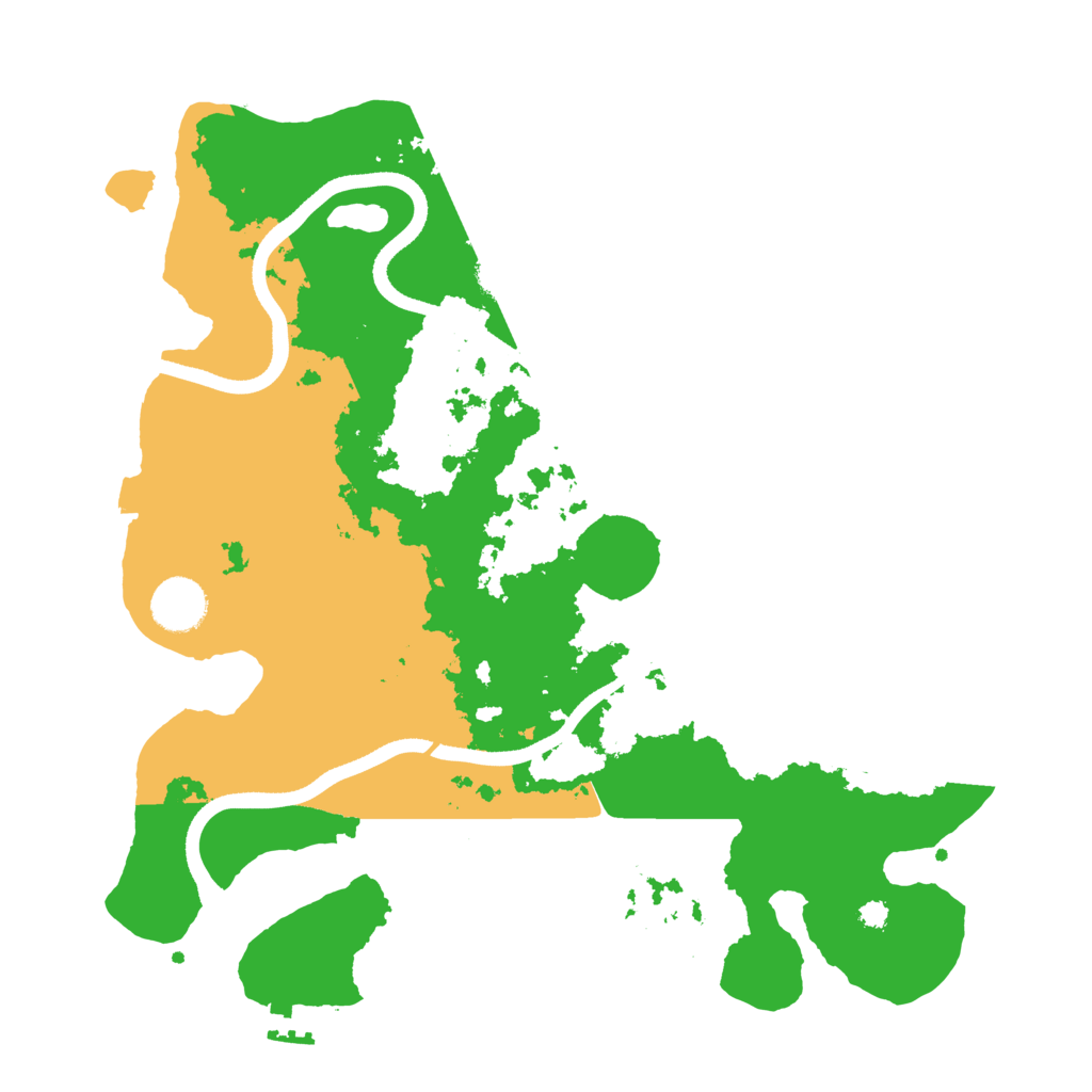Biome Rust Map: Procedural Map, Size: 3500, Seed: 768320713