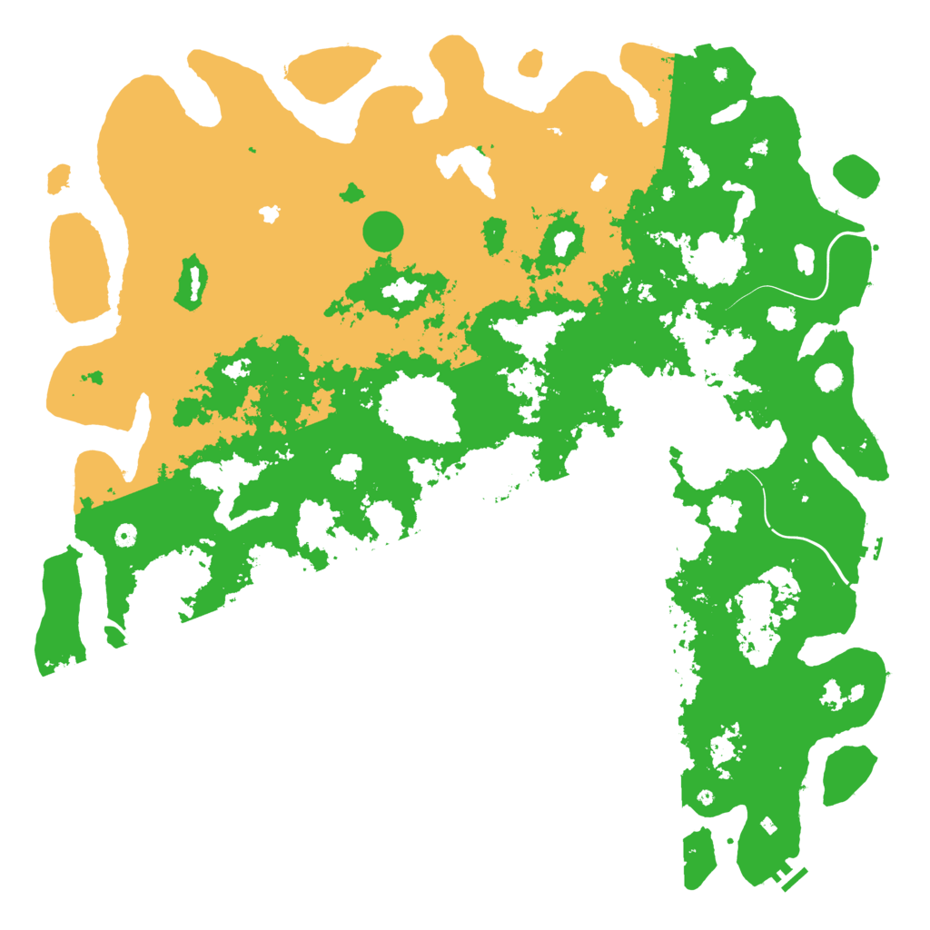 Biome Rust Map: Procedural Map, Size: 6000, Seed: 464981