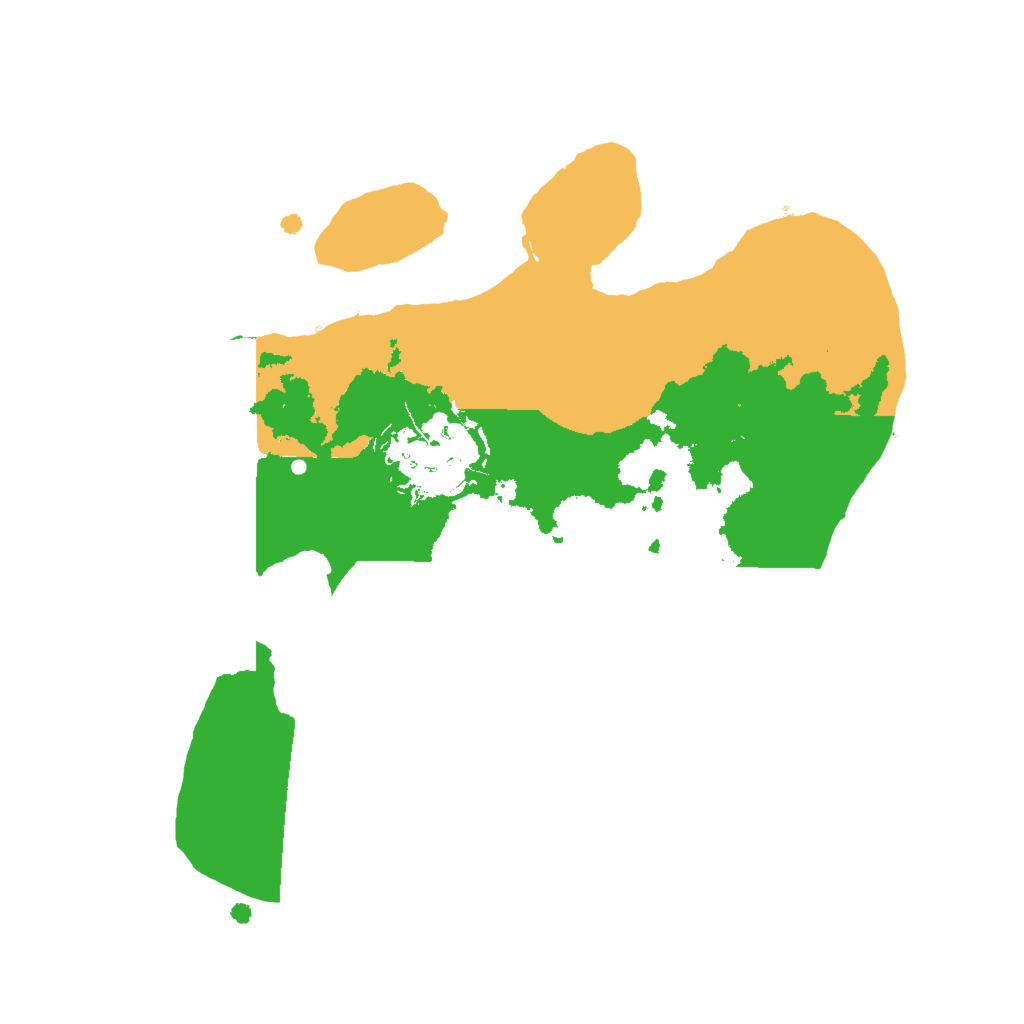 Biome Rust Map: Procedural Map, Size: 2000, Seed: 399095659