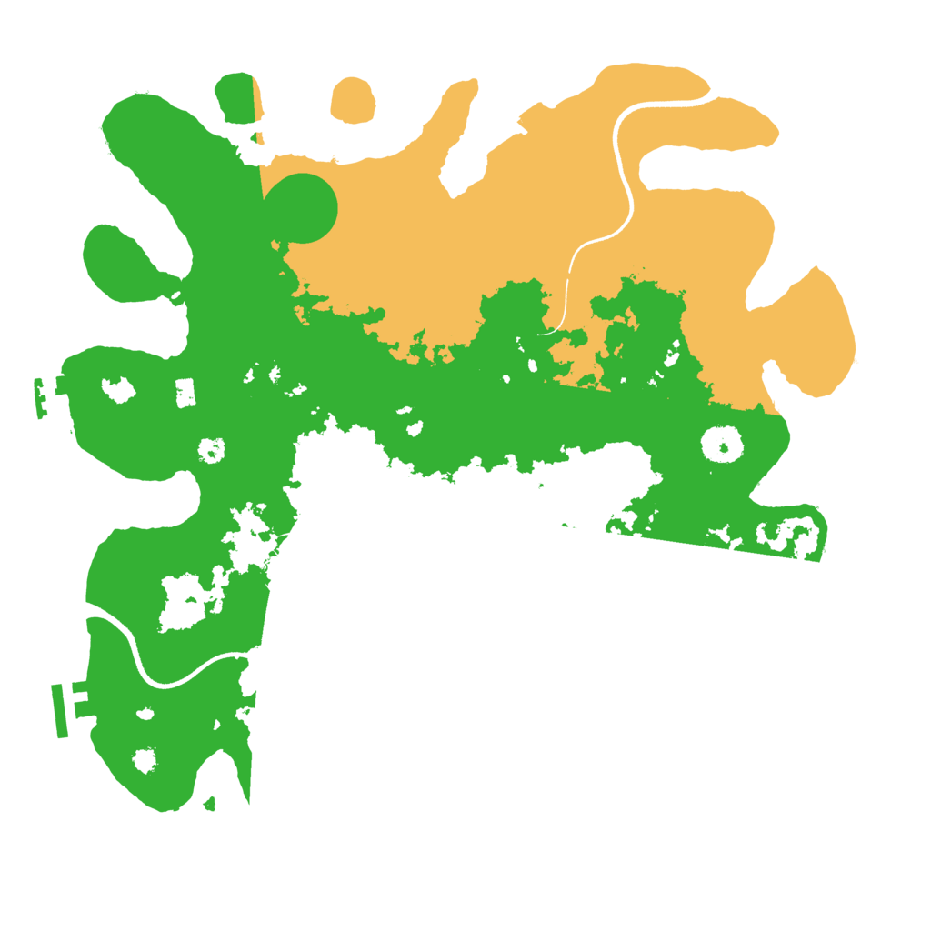 Biome Rust Map: Procedural Map, Size: 3500, Seed: 951444634