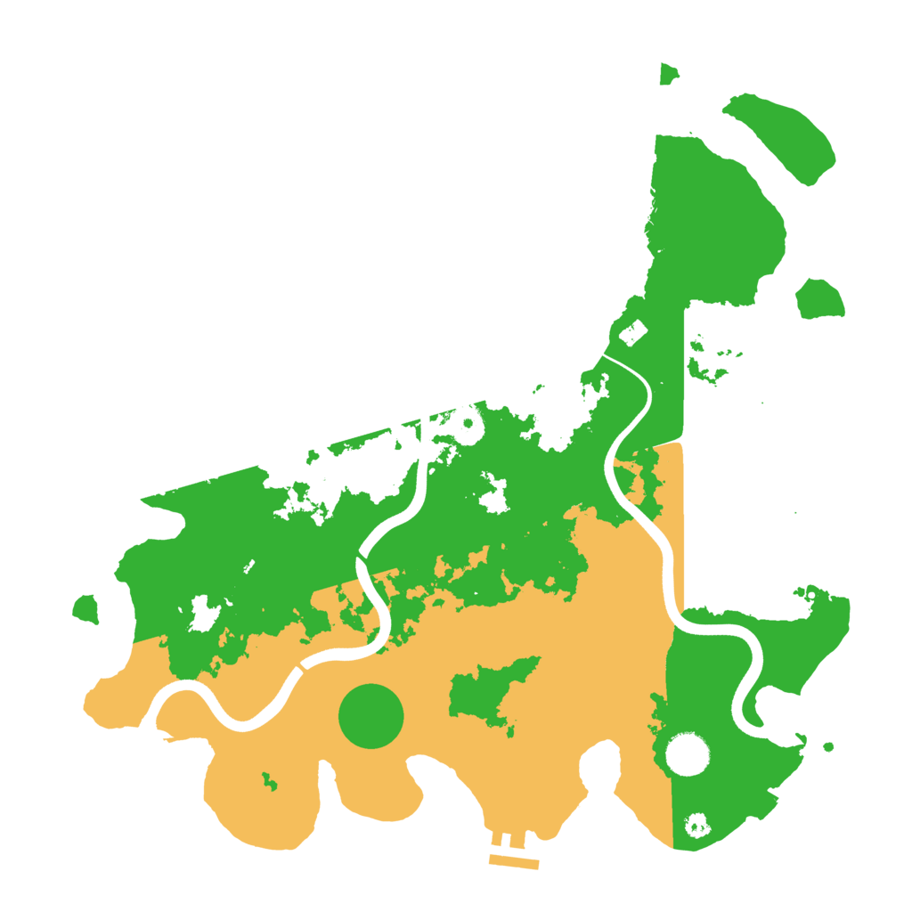 Biome Rust Map: Procedural Map, Size: 3700, Seed: 1436352653