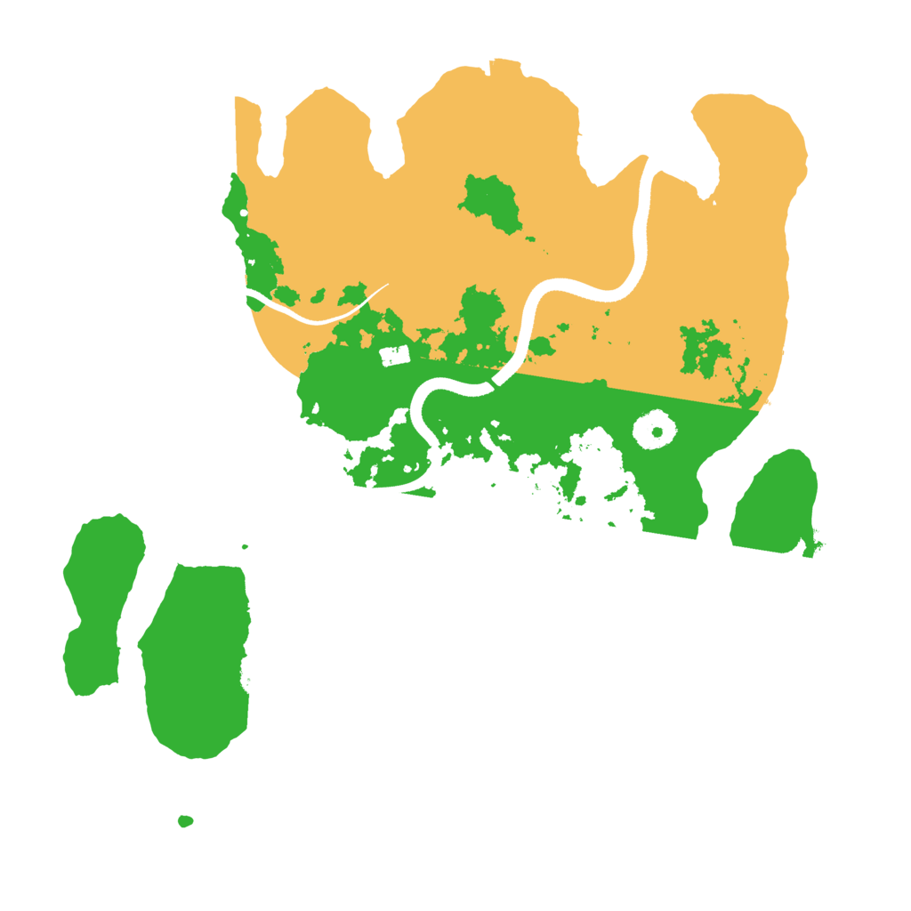 Biome Rust Map: Procedural Map, Size: 3400, Seed: 23042592