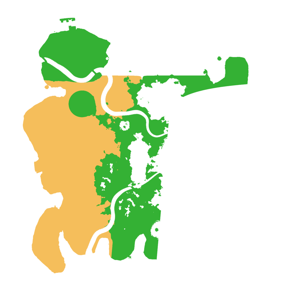 Biome Rust Map: Procedural Map, Size: 3000, Seed: 6513
